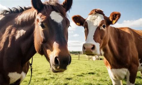 A Horse, a Cow and then a Bull